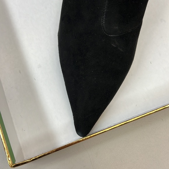NWT,Kate Spade Donella Suede Leather Ankle Bow Boots,black - Picture 14 of 17